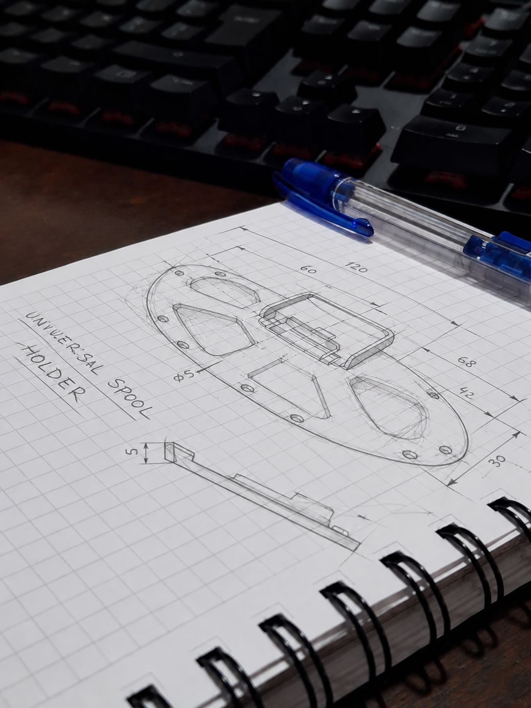 Impresoras 3D y bobinas de filamento, contexto del proyecto Universal Spool Holder